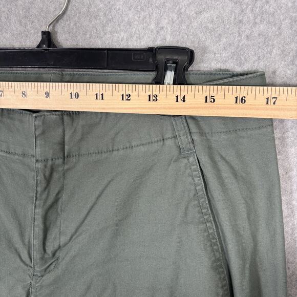 A New Day Pant 12 Green Wide Leg Stretch Trouser Utility Academia Minimal Quiet - Picture 5 of 13
